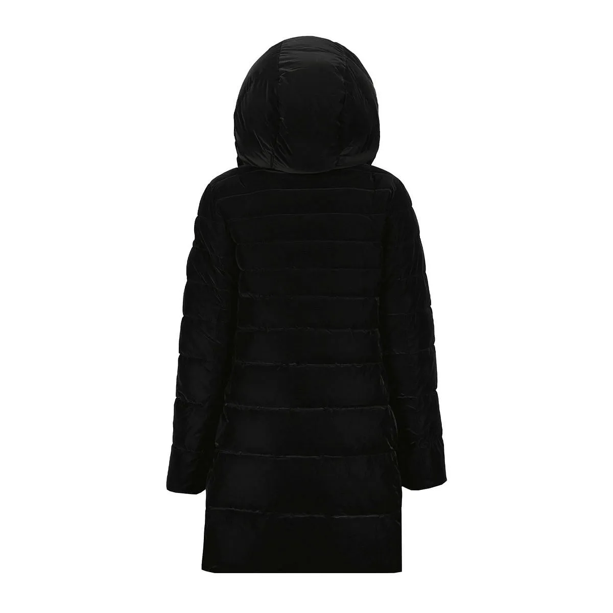      FREEDOMDAY PIUMINO LUNGO VELOUR CON CAPPUCCIO AURA DONNA  