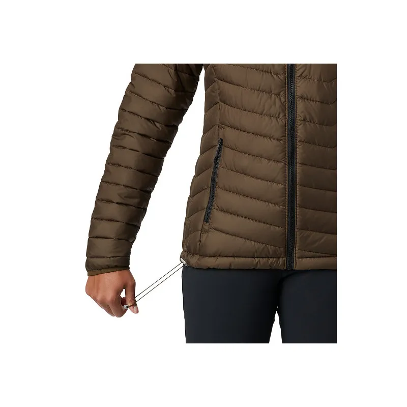 Giacca con cappuccio Powder Lite Columbia (verde oliva) Donna