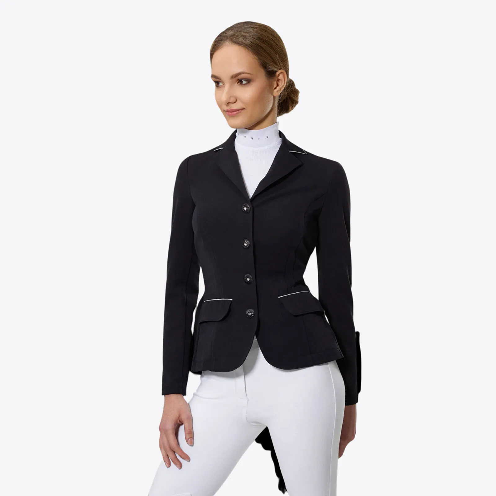 Giacca da gara Cavalliera Equitazione Softshell Crystal Purezza