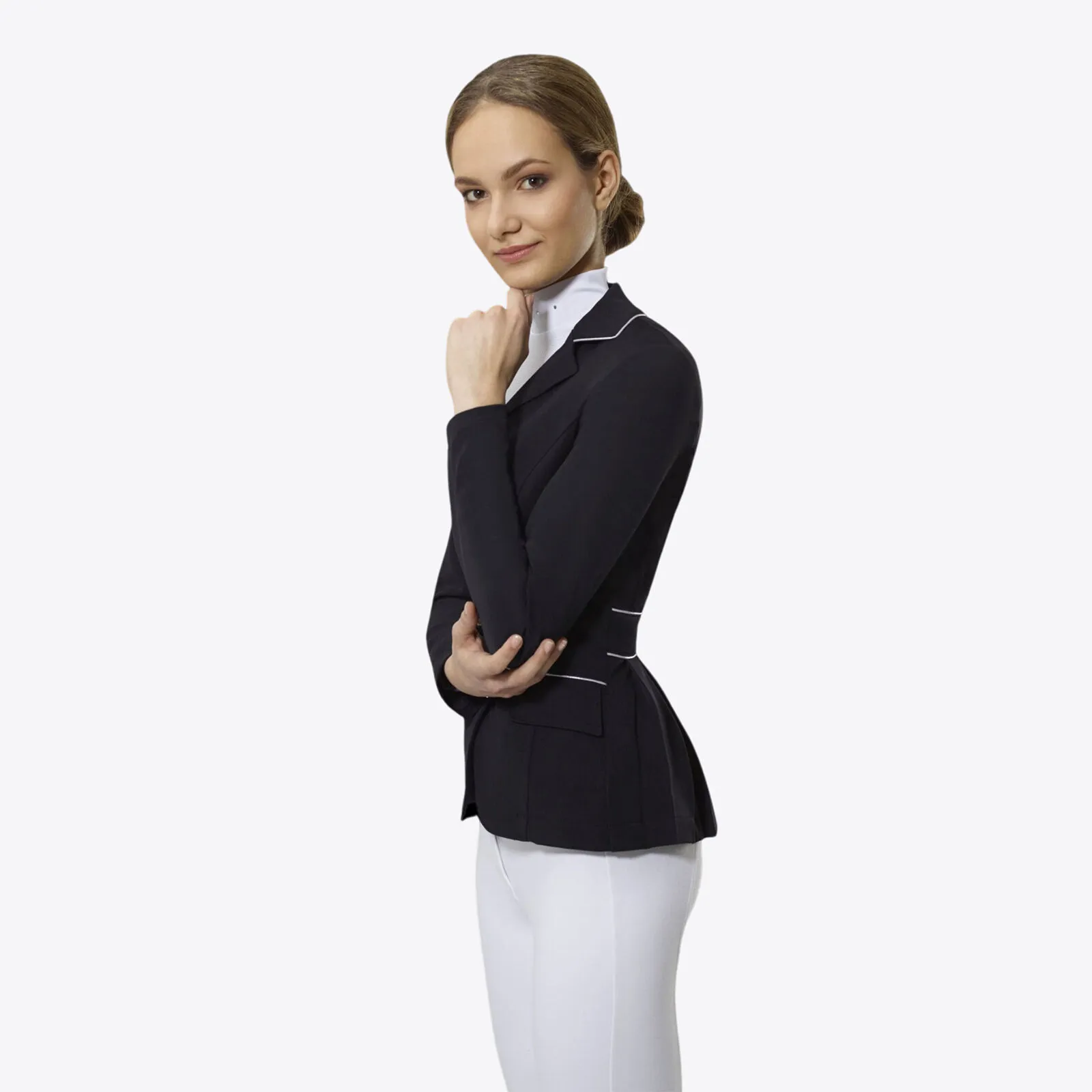 Giacca da gara Cavalliera Equitazione Softshell Crystal Purezza