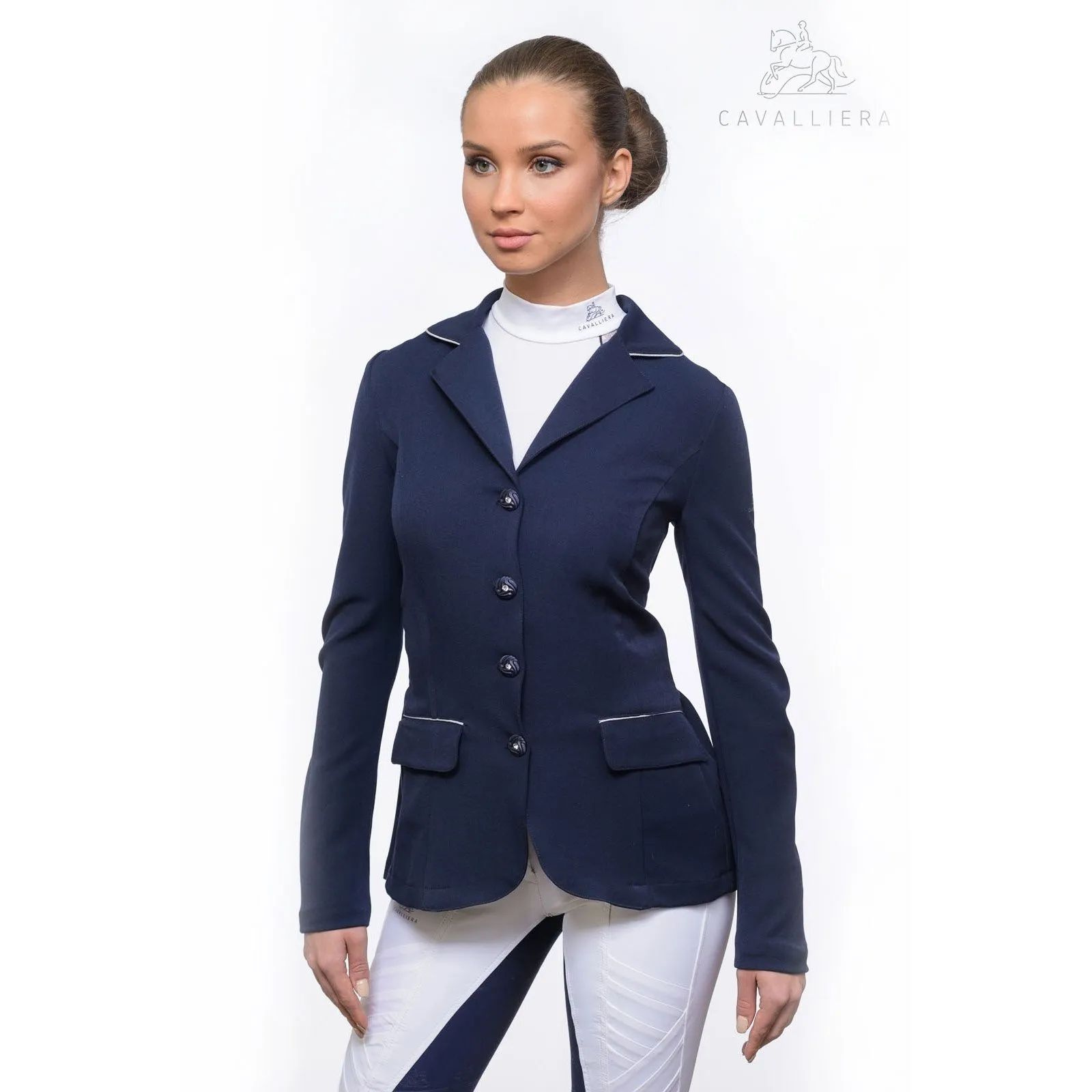 Giacca da gara Cavalliera Equitazione Softshell Crystal Purezza