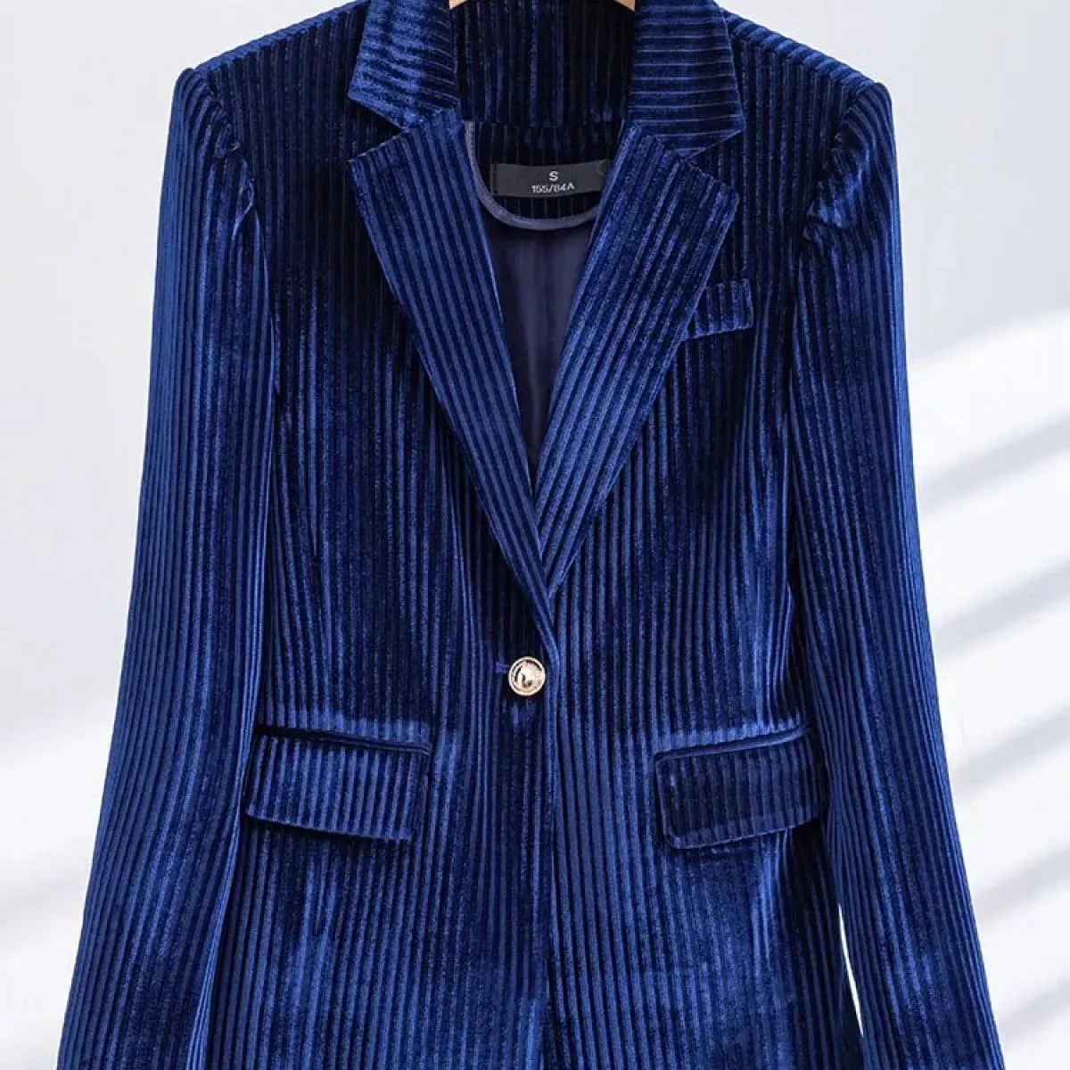 Giacca formale da donna a maniche lunghe a maniche lunghe da donna verde nero rosso blu alla moda per l'autunno invernale
