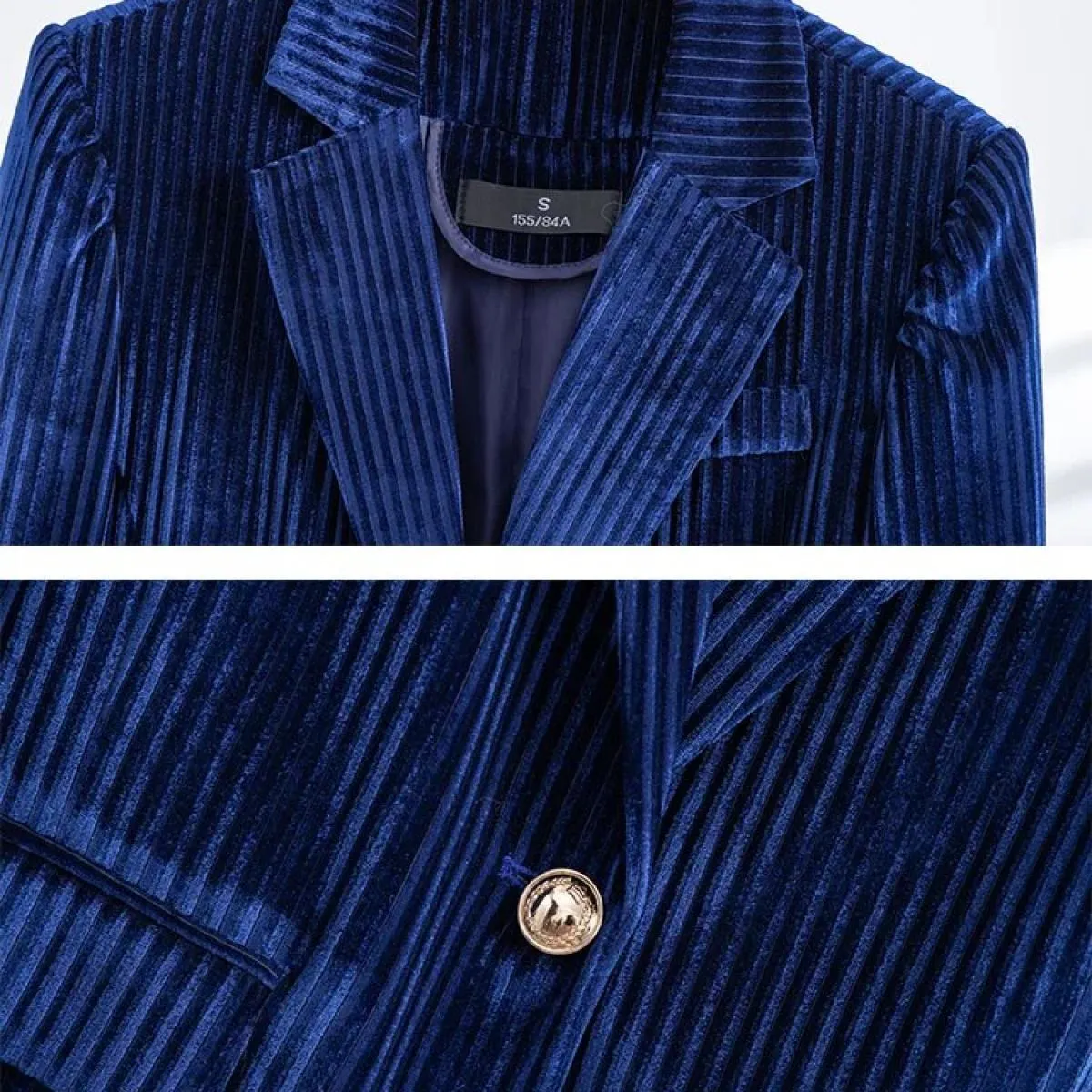 Giacca formale da donna a maniche lunghe a maniche lunghe da donna verde nero rosso blu alla moda per l'autunno invernale