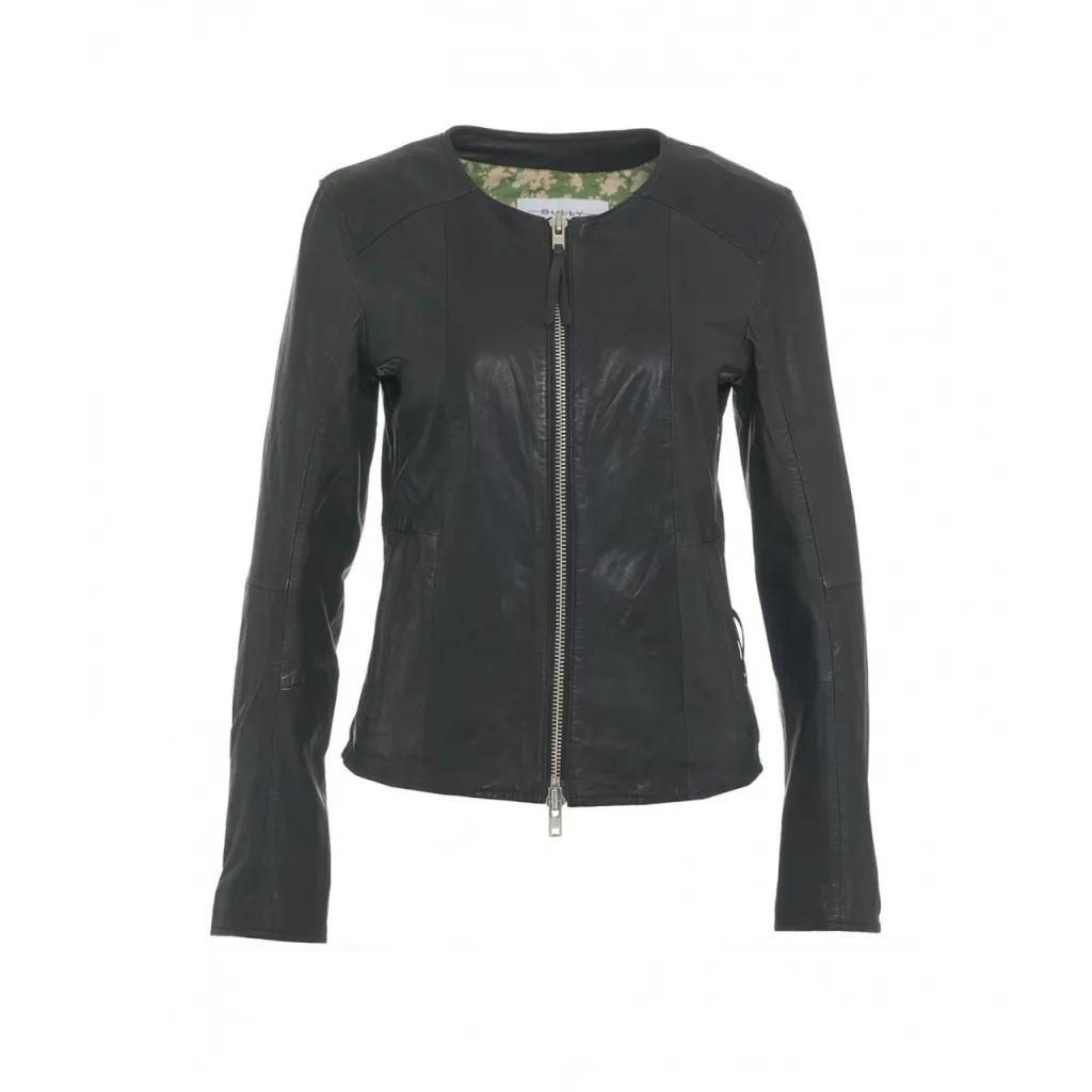 Giacca in pelle nero