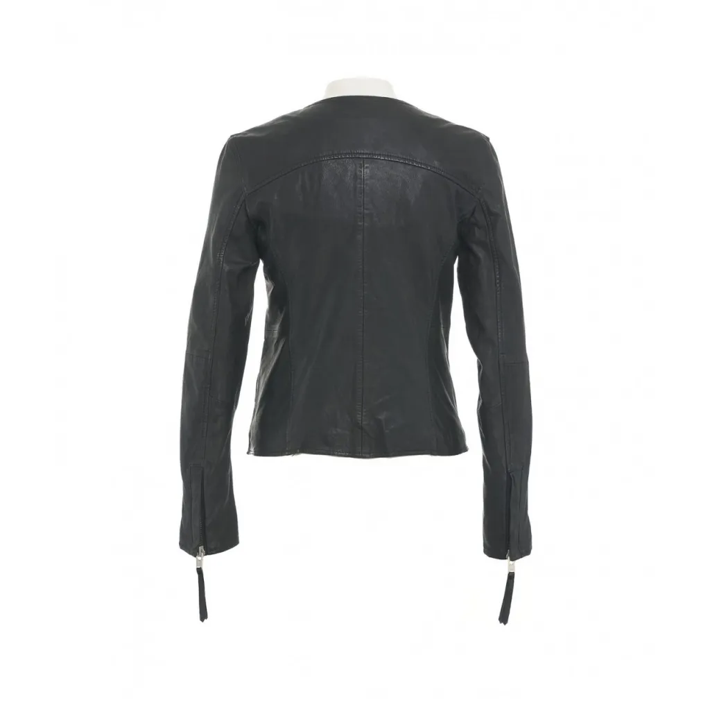 Giacca in pelle nero