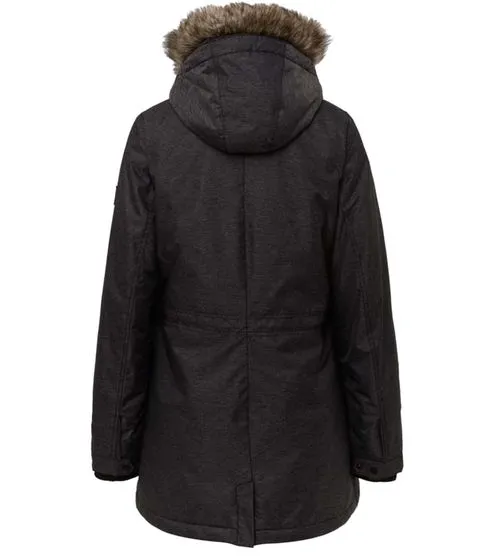 Giacca invernale da donna O'Neill Journey Parka dal taglio aderente, giacca con cappuccio 0P5012 9010 grigio scuro