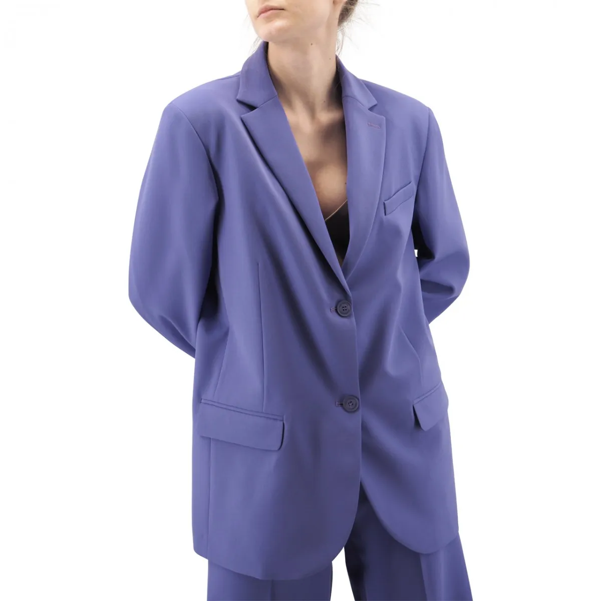 Giacca Oversize Con Etichetta