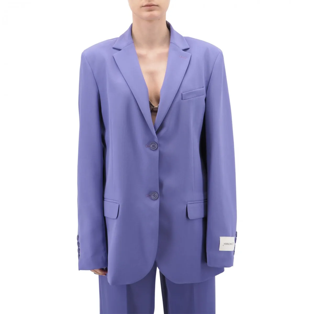 Giacca Oversize Con Etichetta
