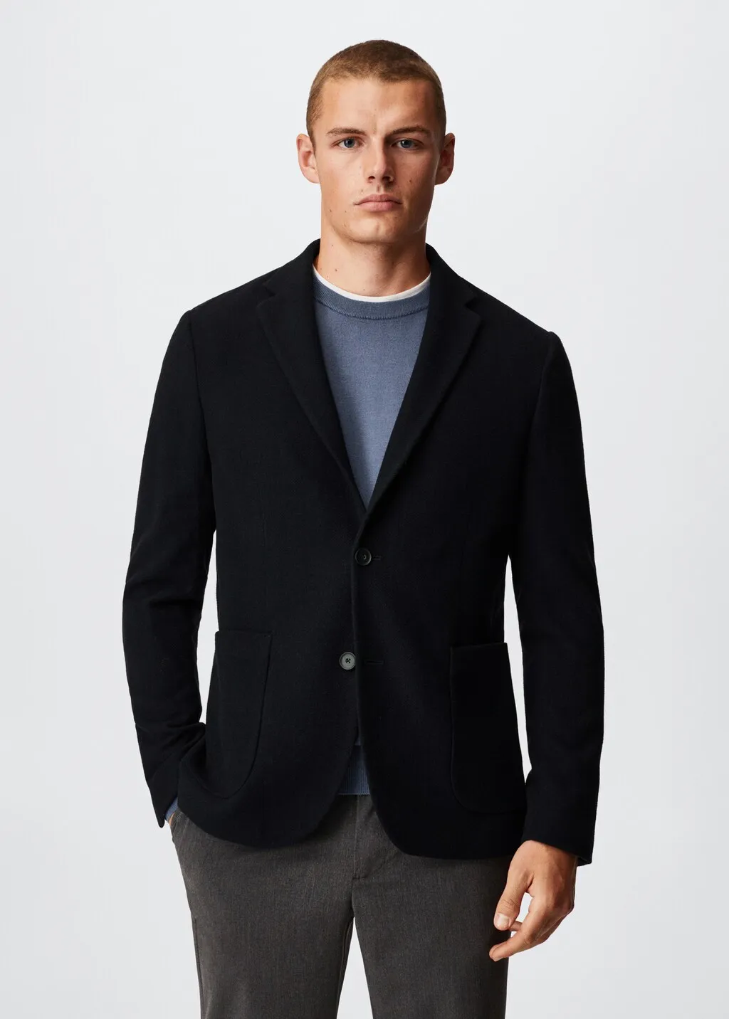 Giacca slim-fit lana