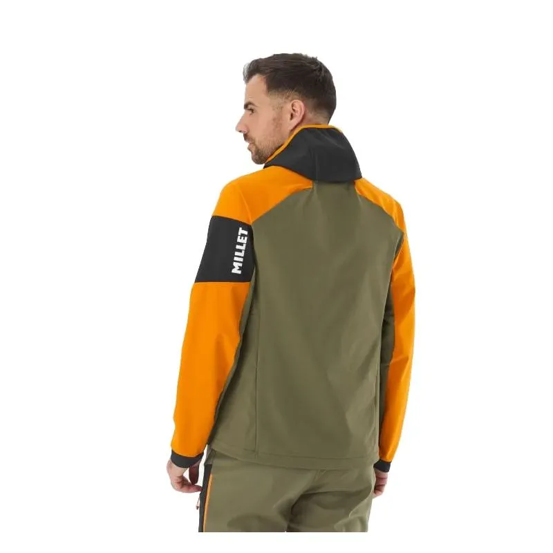 Giacca softshell da uomo Millet White Shield (IVY/MARACUJA)