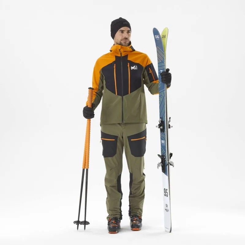 Giacca softshell da uomo Millet White Shield (IVY/MARACUJA)