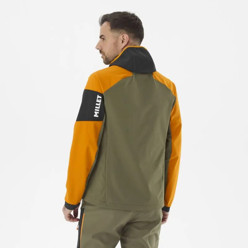 Giacca softshell da uomo Millet White Shield (IVY/MARACUJA)