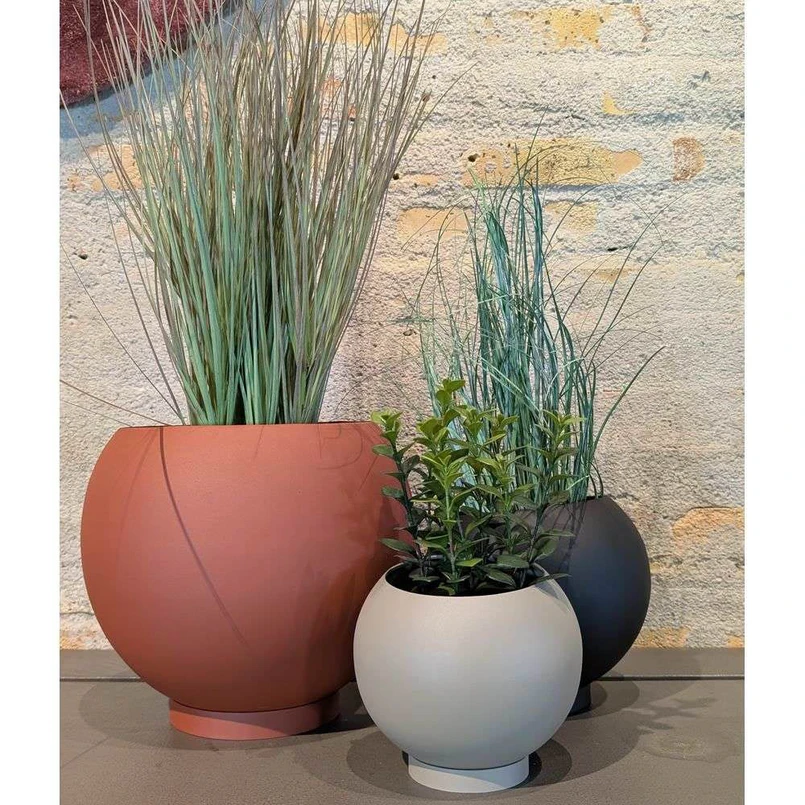 Globe Vaso per Piante Ø21xH18,8 Taupe - AYTM | Acquista online