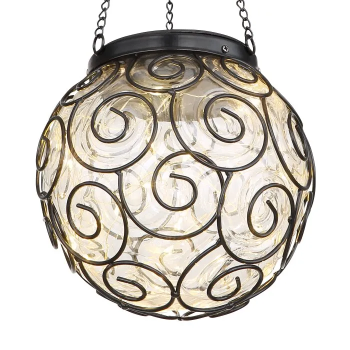 Globo Lampada solare LED Trasparente, 15-Luci