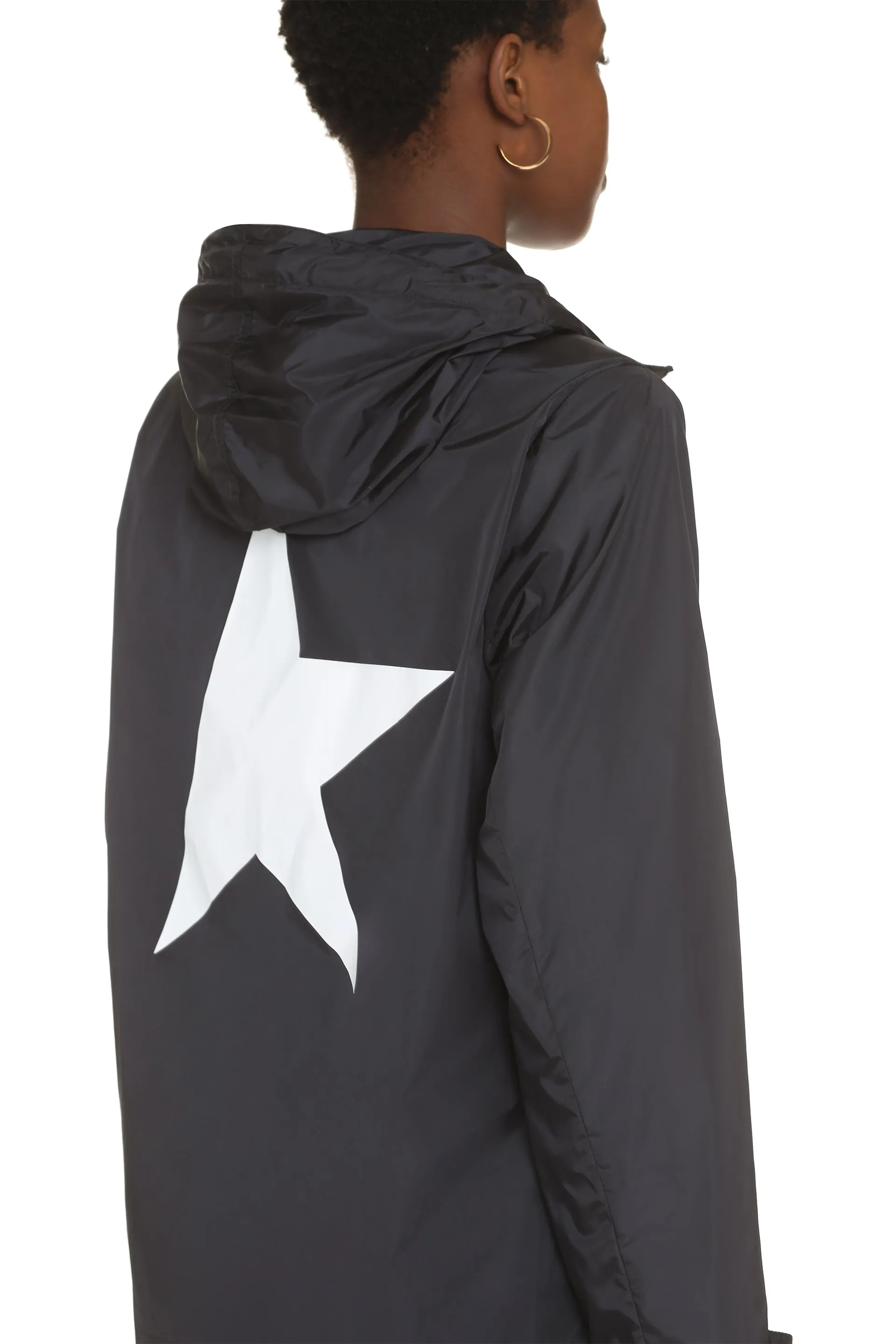 Golden Goose Giacca Daris in tessuto tecnico con zip e cappuccio