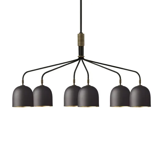 Gubi Lampadario Howard a 6 luci 134x73 cm canna di fucile