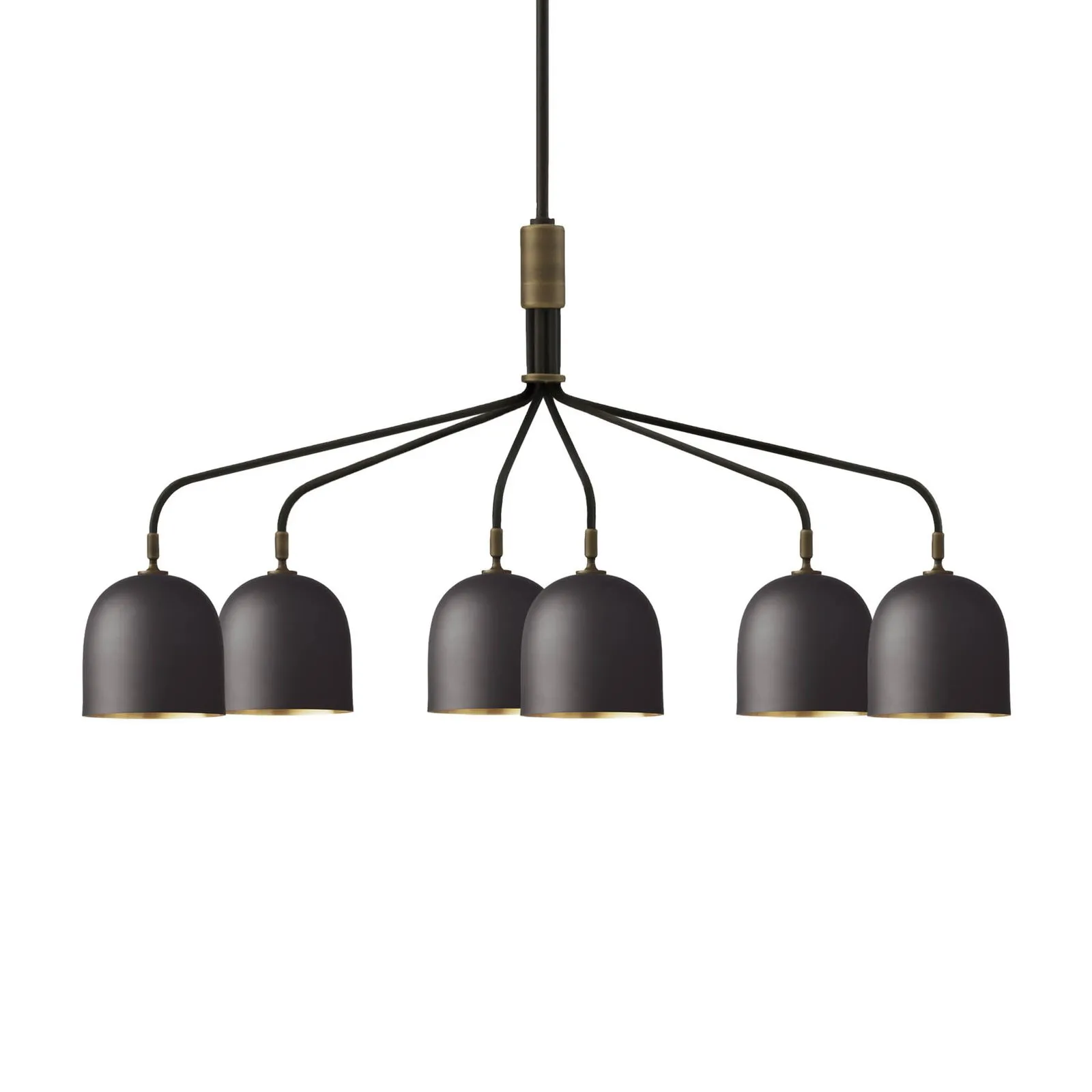 Gubi Lampadario Howard a 6 luci 134x73 cm canna di fucile
