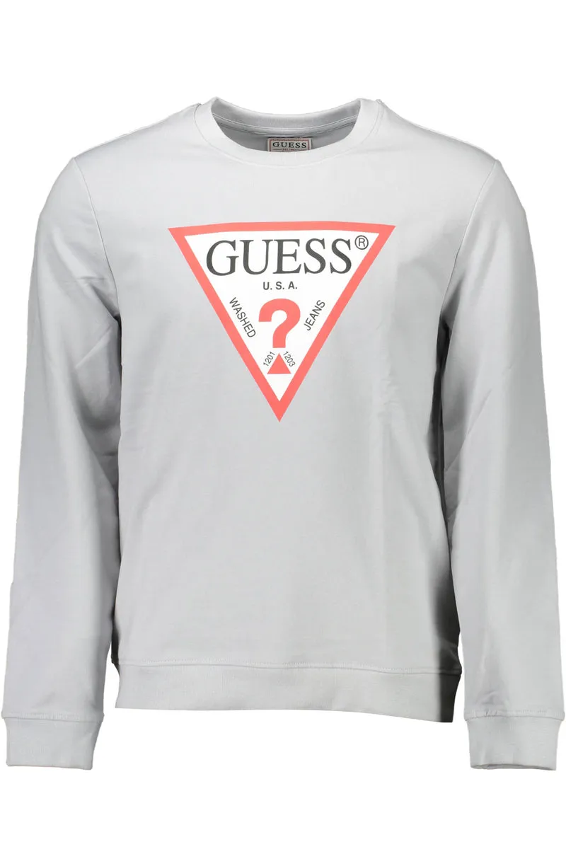 GUESS JEANS FELPA SENZA ZIP UOMO GRIGIO