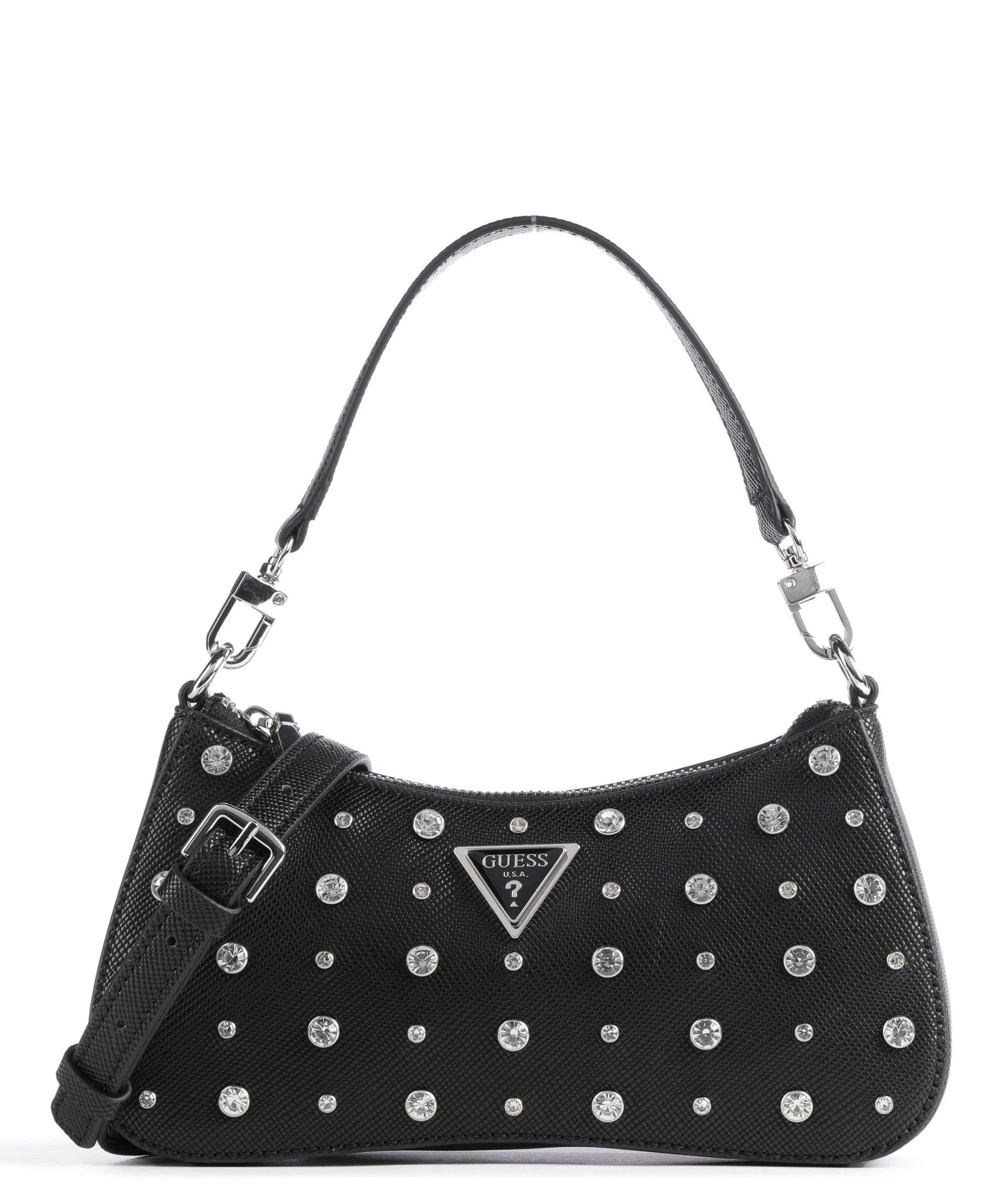  Guess Liona Borsa a spalla pelle sintetica nero  