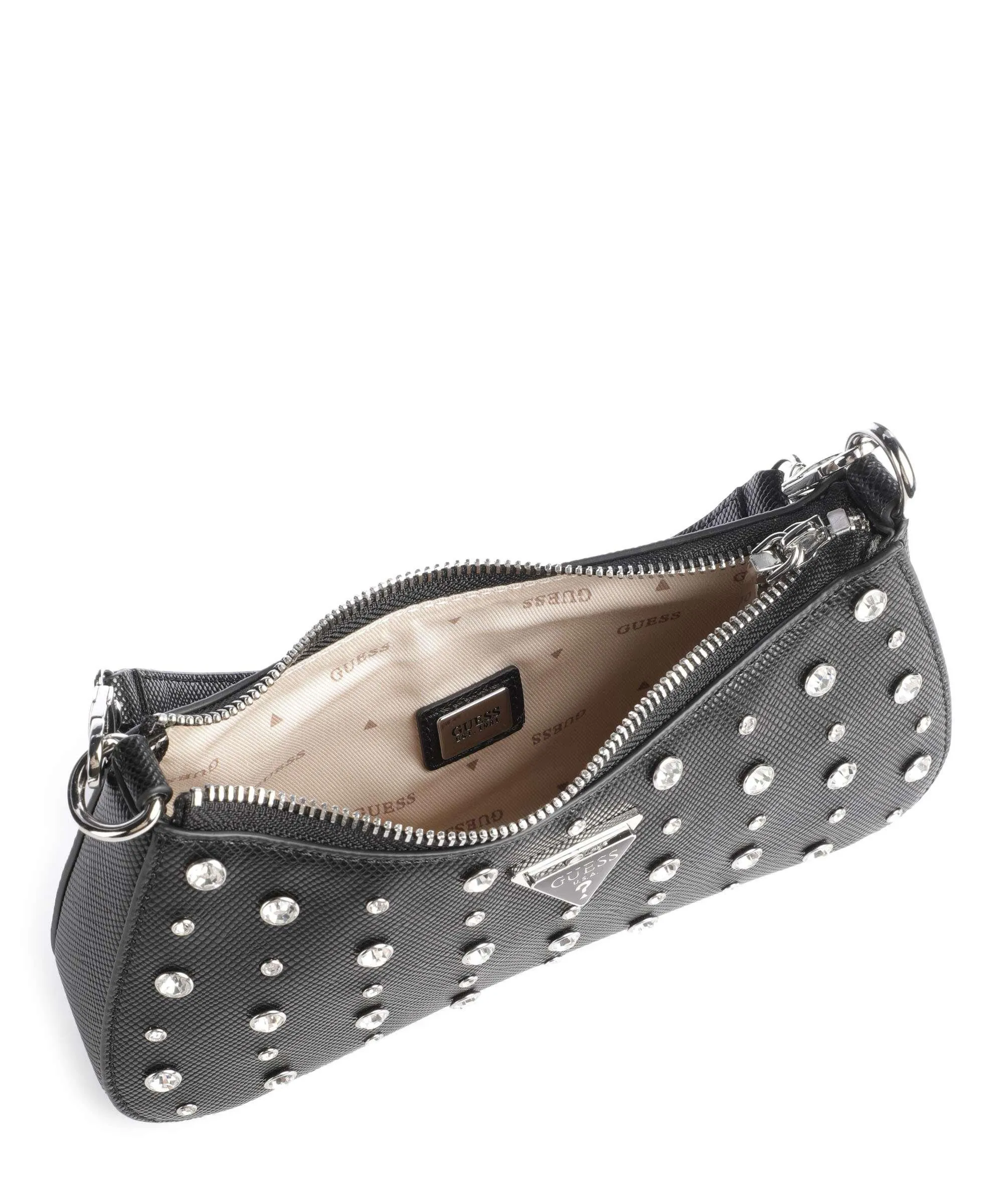  Guess Liona Borsa a spalla pelle sintetica nero  
