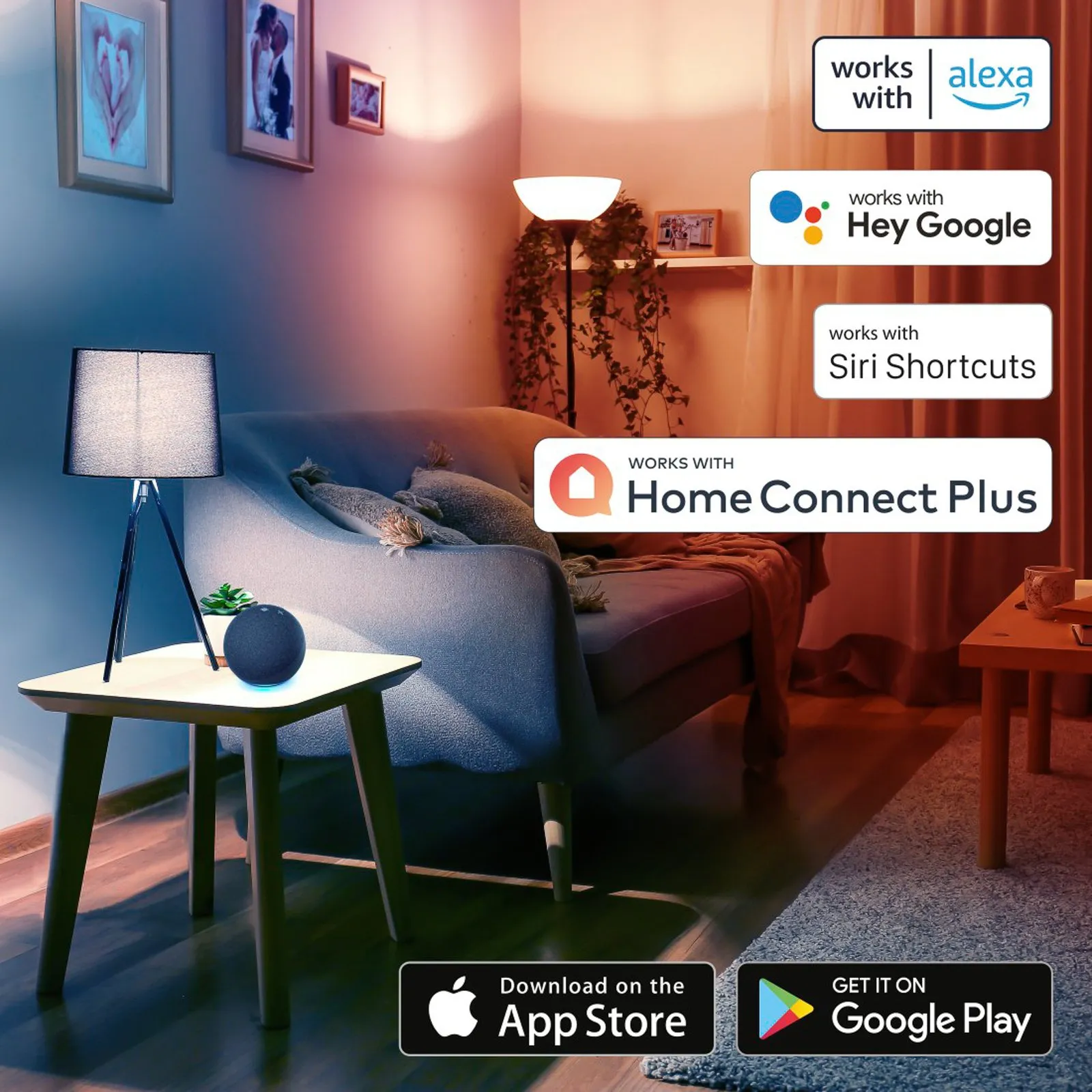 Hama WLAN applique LED, comando app, CCT, bianco