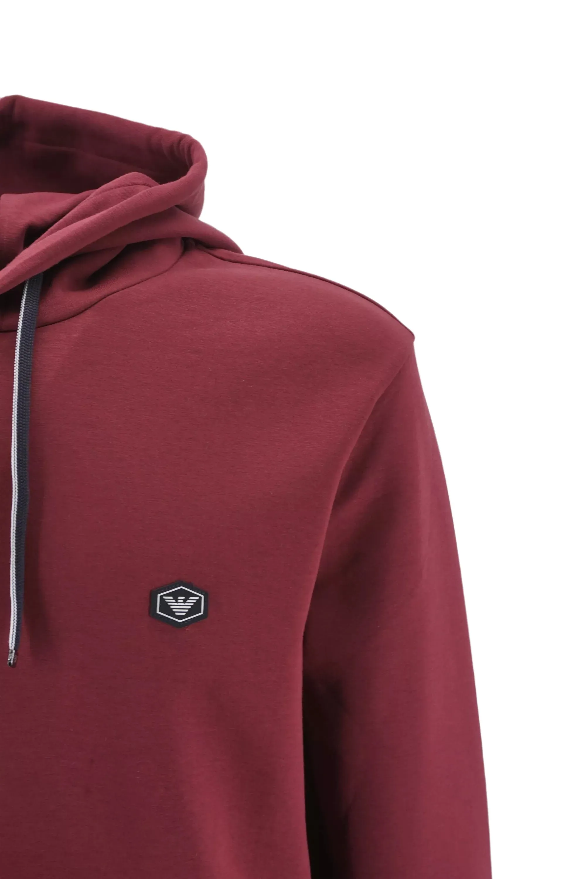 Hooded Sweatshirt with Emporio Armani Logo / Bordeaux