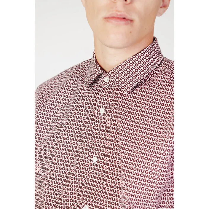 Hugo Boss camicia rossa fantasia   