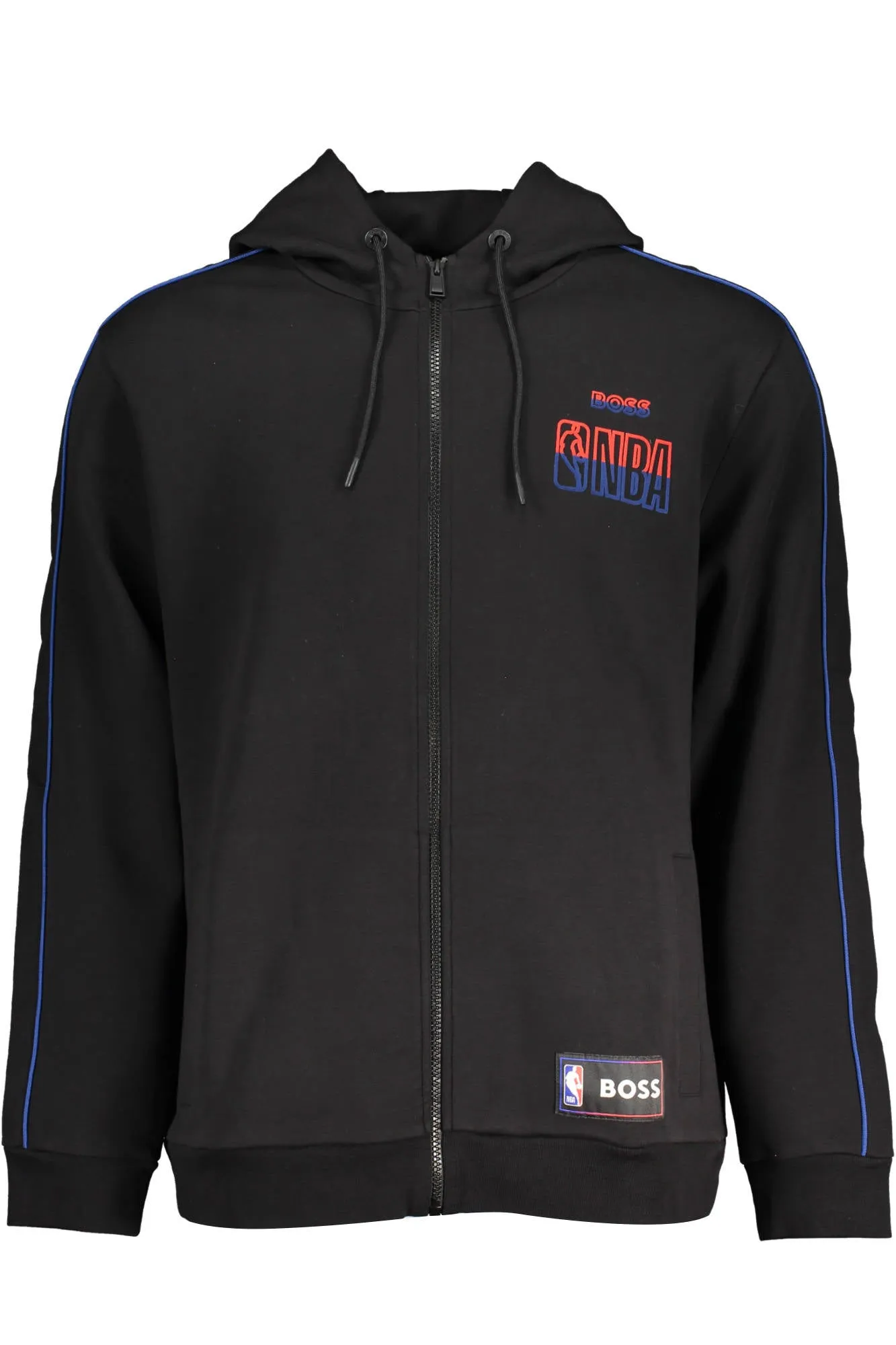 HUGO BOSS FELPA CON ZIP UOMO NERO