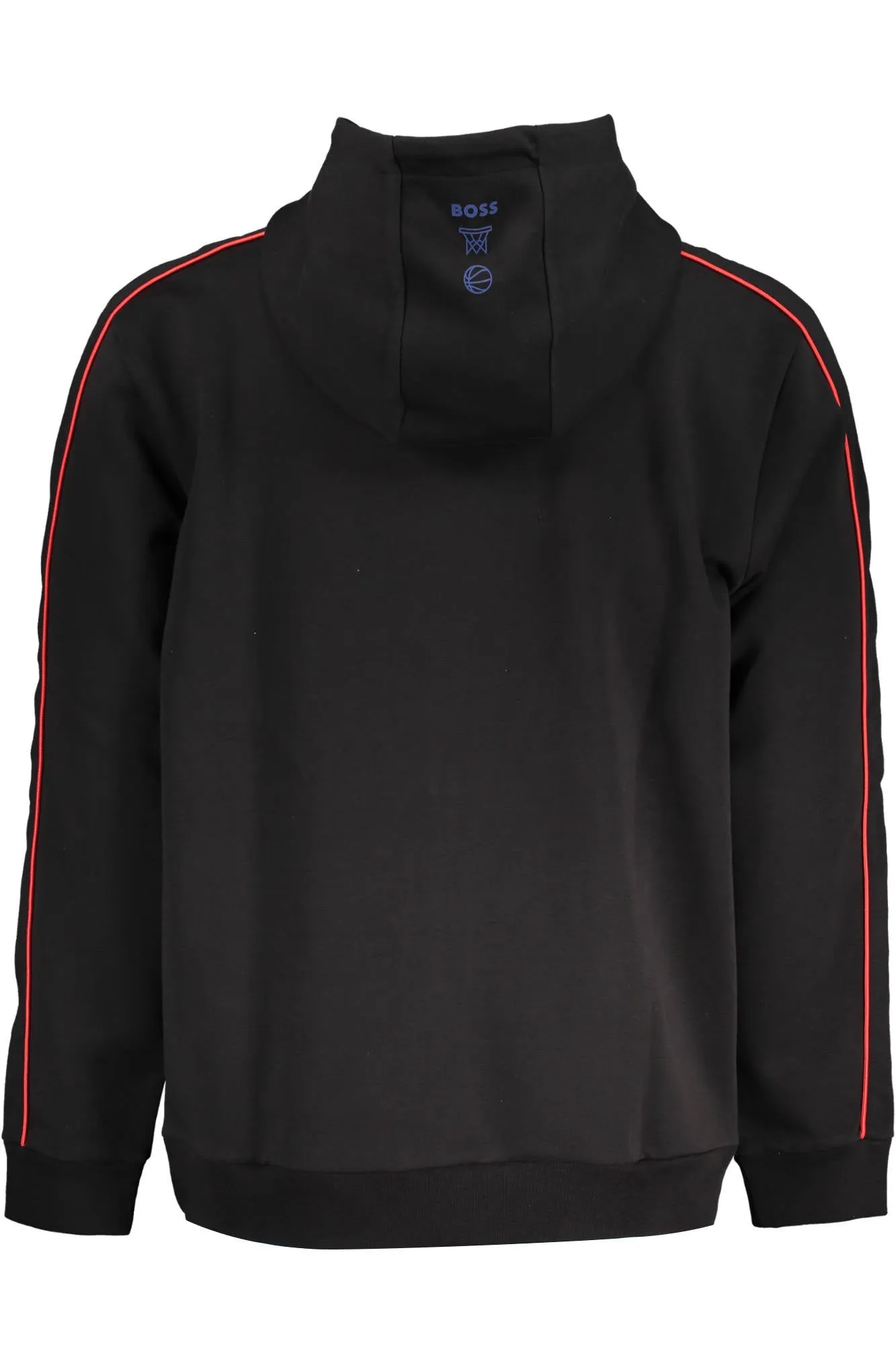 HUGO BOSS FELPA CON ZIP UOMO NERO