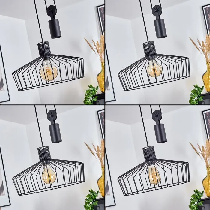 Ilihuli Lampadario a sospensione Nero, 1-Luce