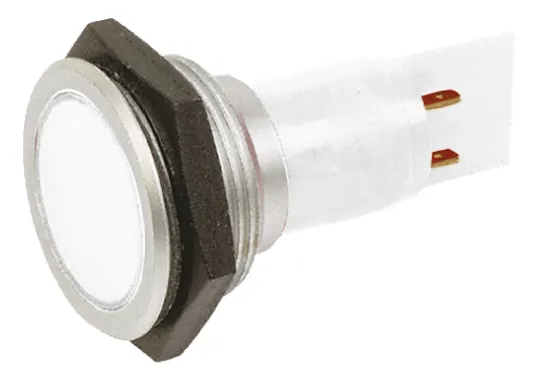 Indicatore da pannello Signal Construct Bianco  a LED, 230V ca, IP67, A filo, foro da 30mm