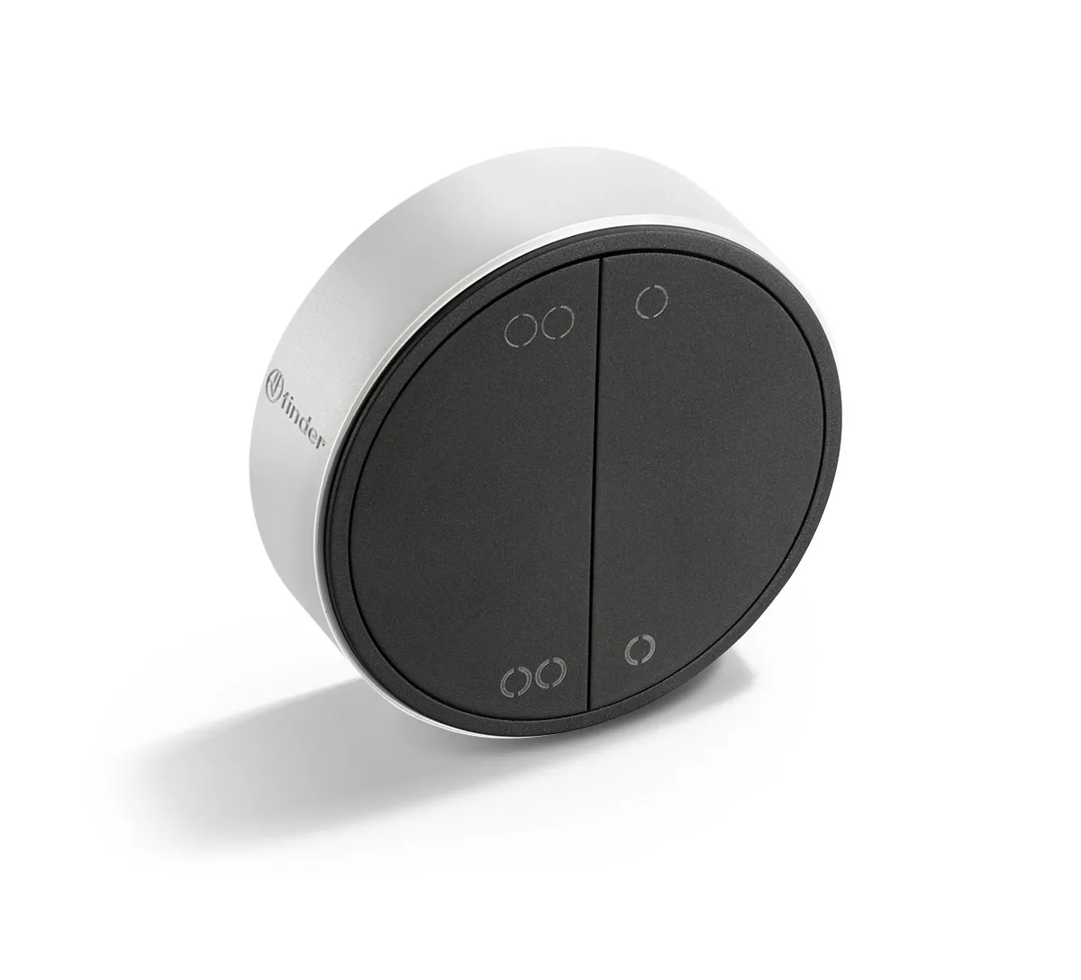 Interruttore luce Finder serie 1Y, 4 vie, Nero