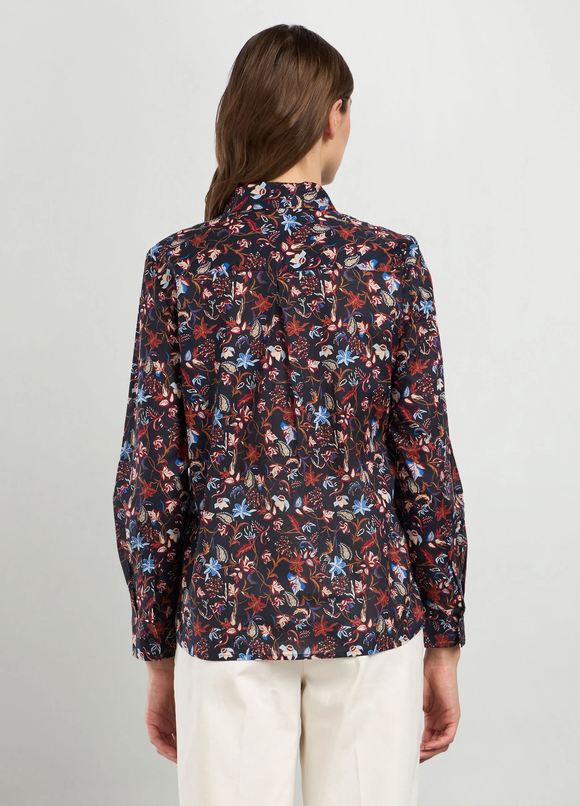 IWIE  Camicia in puro cotone con stampa donna