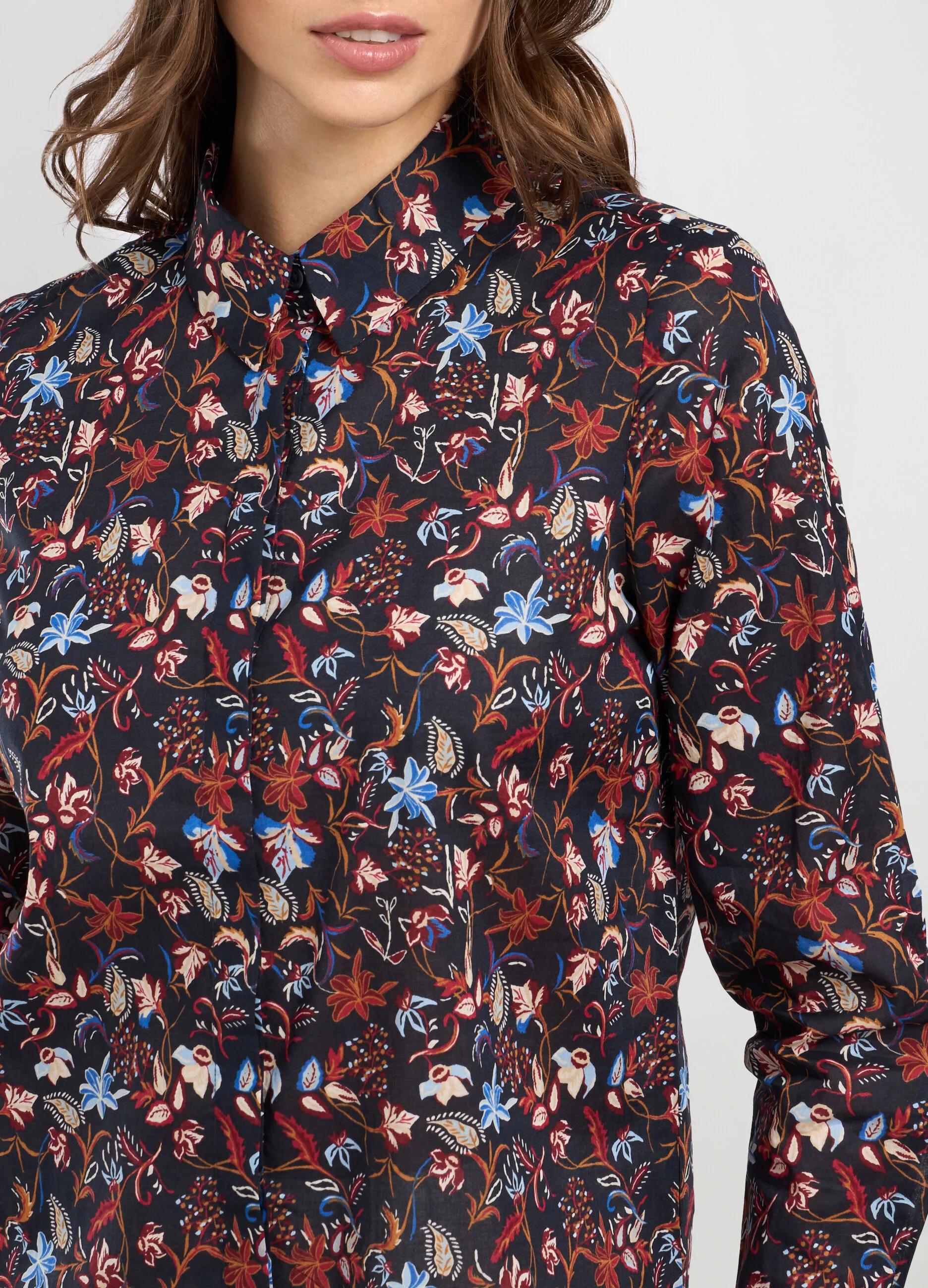 IWIE  Camicia in puro cotone con stampa donna