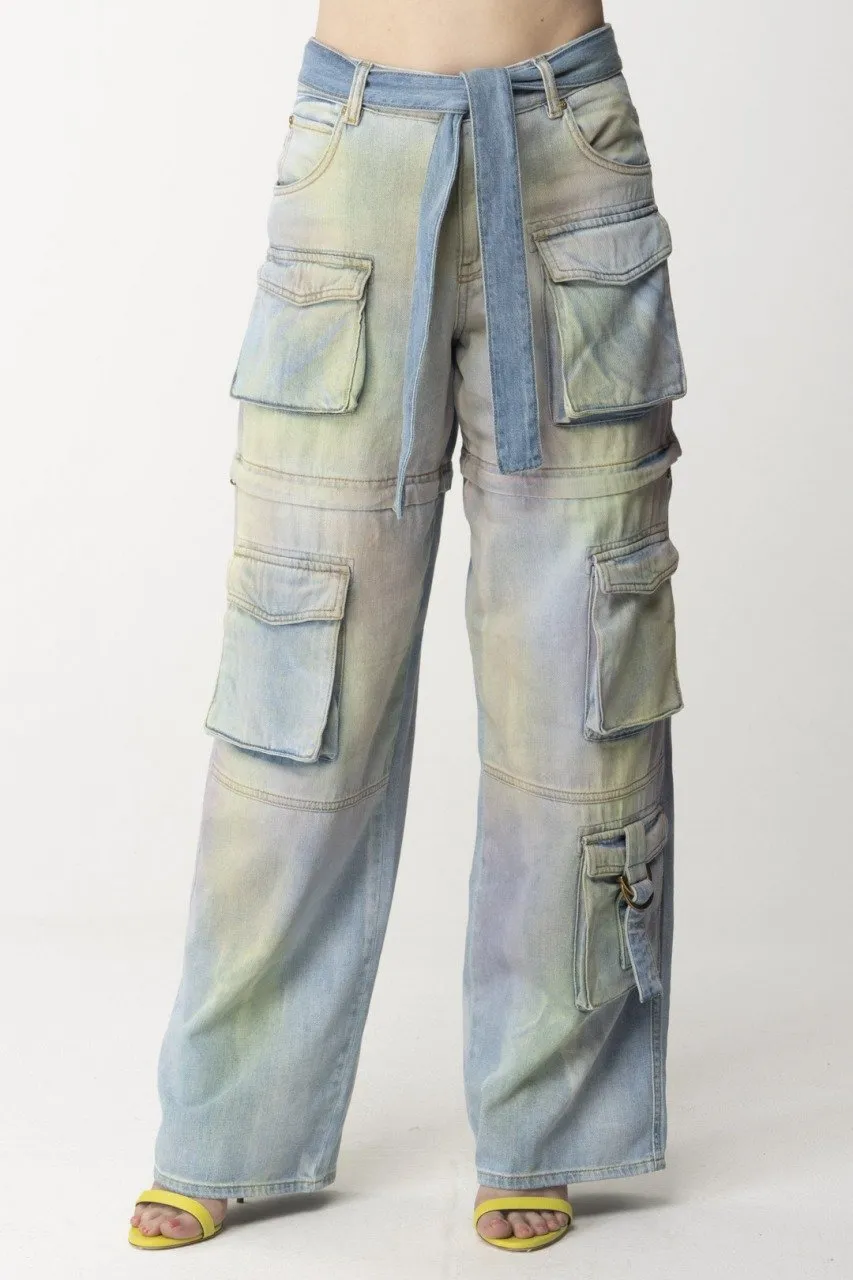 Jeans cargo multicolor MULTICOLOR