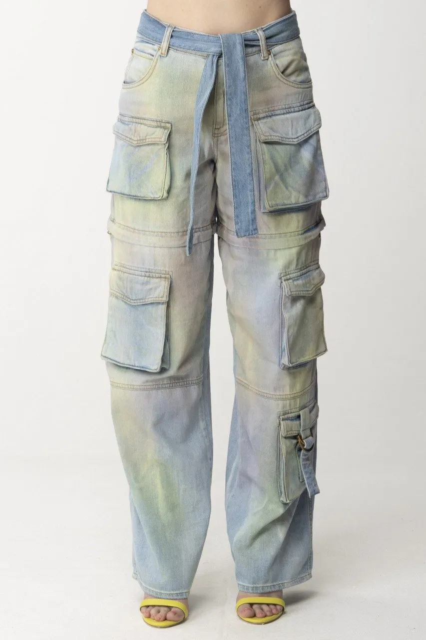 Jeans cargo multicolor MULTICOLOR