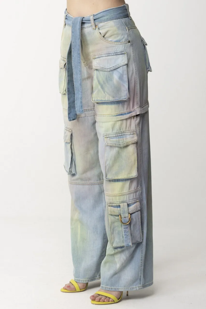 Jeans cargo multicolor MULTICOLOR
