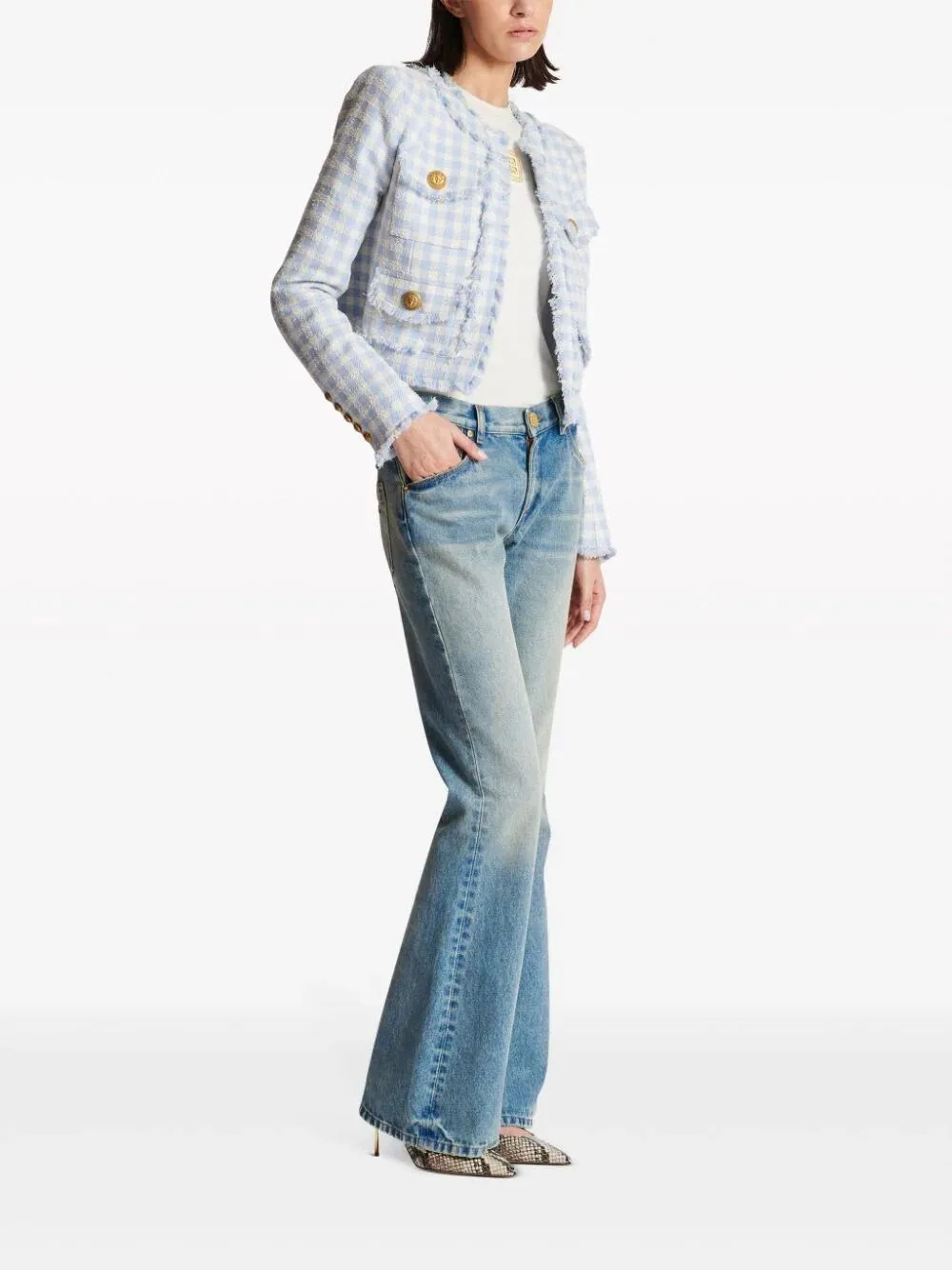 Jeans crop bootcut 'Western'