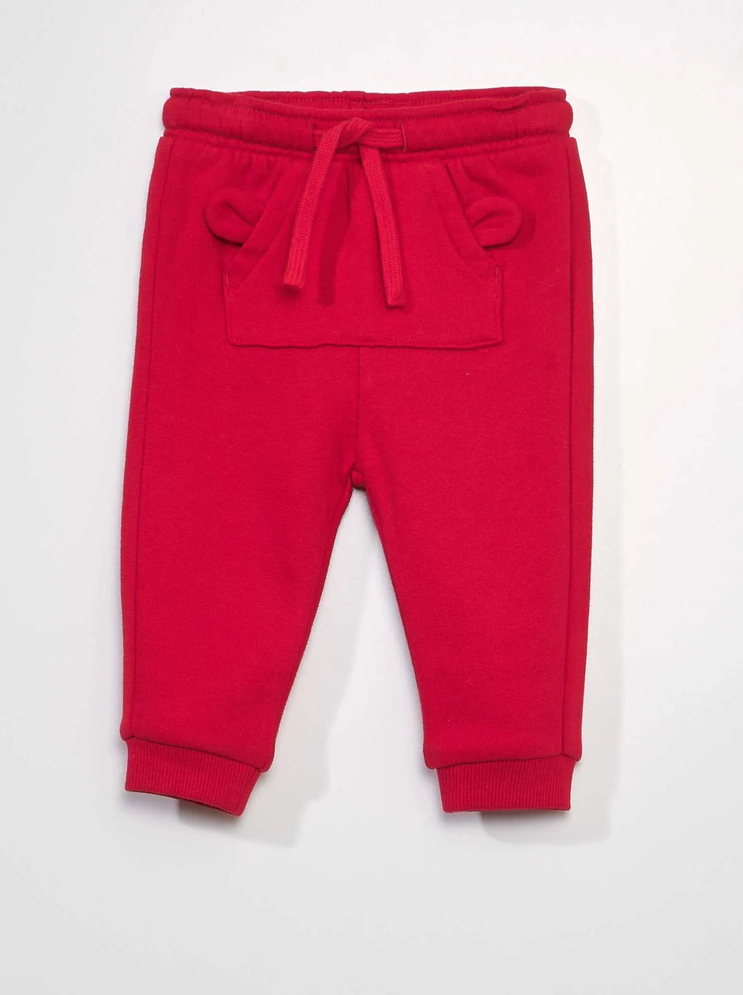 Joggers con tasca a marsupio - rosso