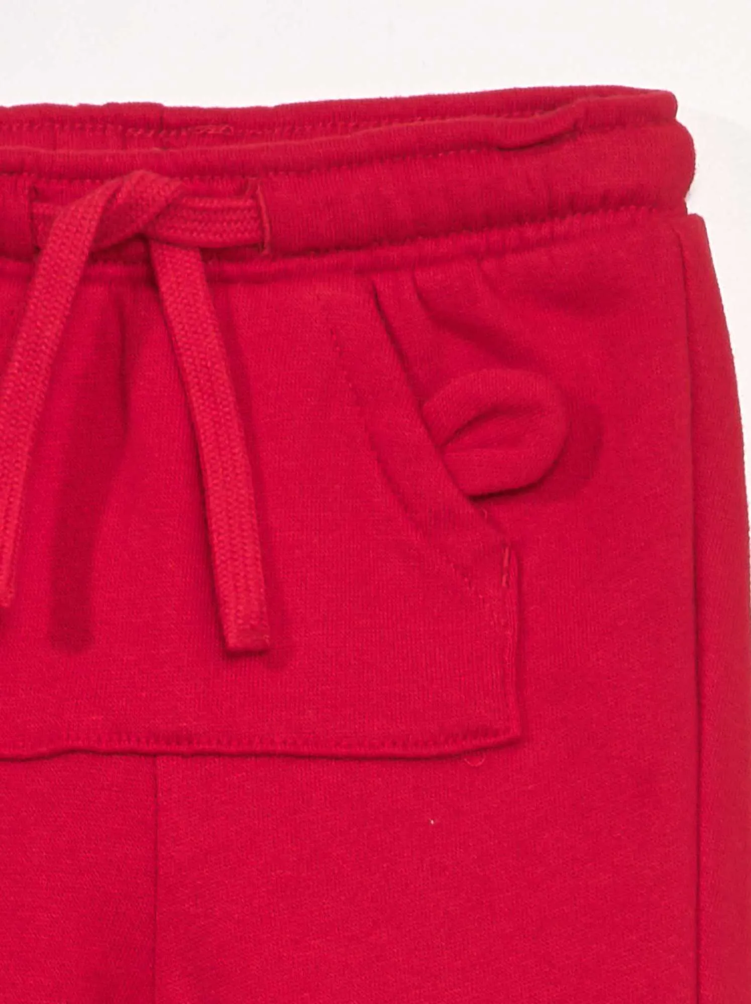 Joggers con tasca a marsupio - rosso