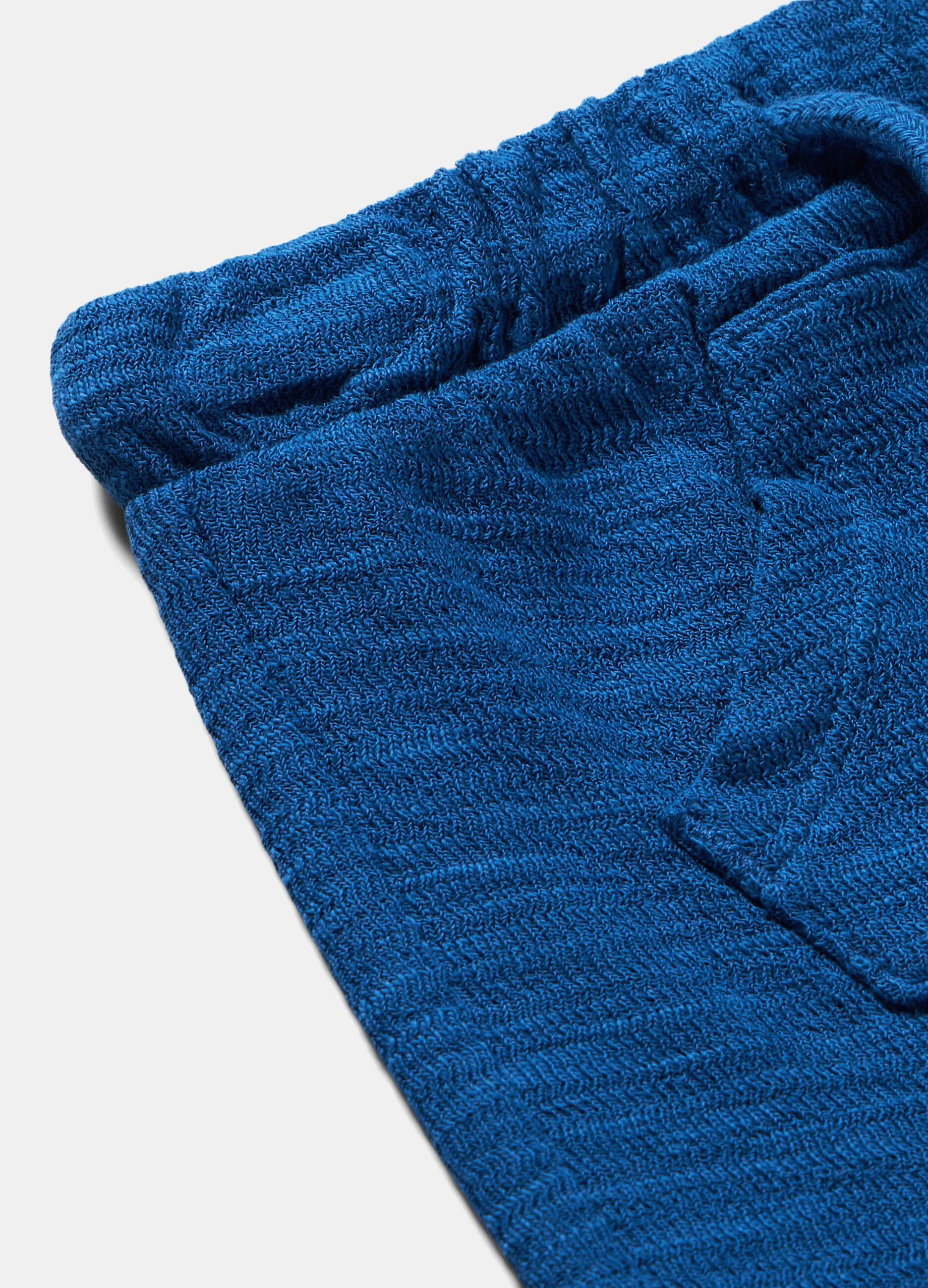 Joggers in cotone con tasca a marsupio neonato