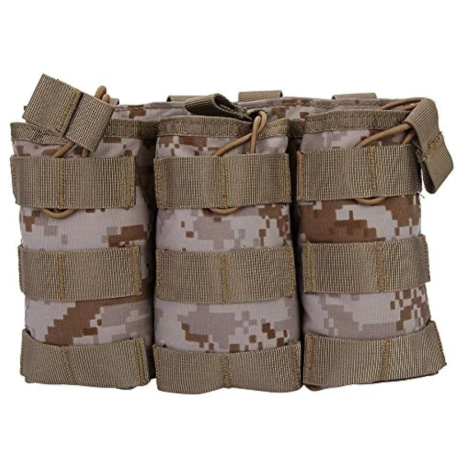 Jopwkuin Borsa a Marsupio per Esterni, Borsa a Marsupio con Design Molle Cintura Elastica Tripla Apertura per attività all’apert