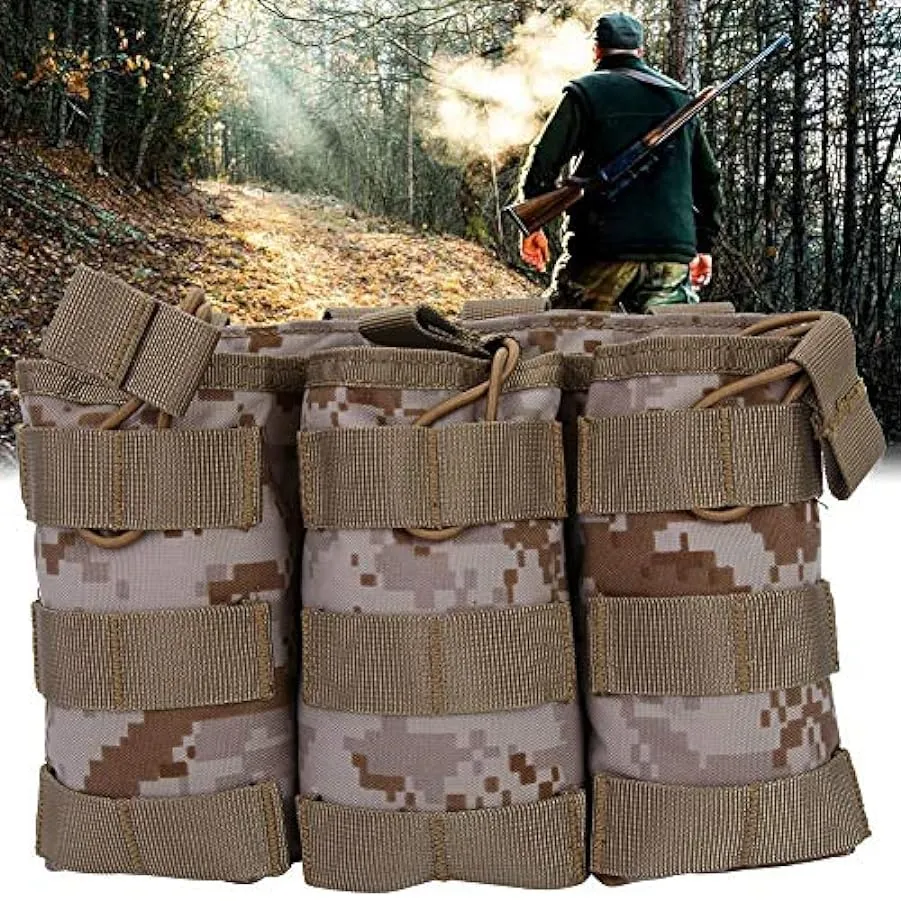 Jopwkuin Borsa a Marsupio per Esterni, Borsa a Marsupio con Design Molle Cintura Elastica Tripla Apertura per attività all’apert