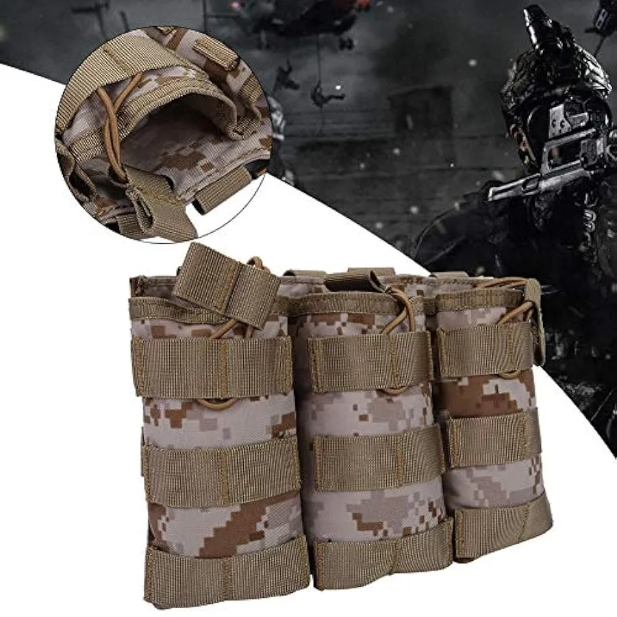 Jopwkuin Borsa a Marsupio per Esterni, Borsa a Marsupio con Design Molle Cintura Elastica Tripla Apertura per attività all’apert