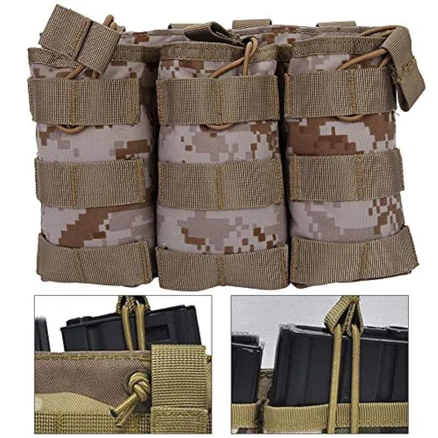 Jopwkuin Borsa a Marsupio per Esterni, Borsa a Marsupio con Design Molle Cintura Elastica Tripla Apertura per attività all’apert