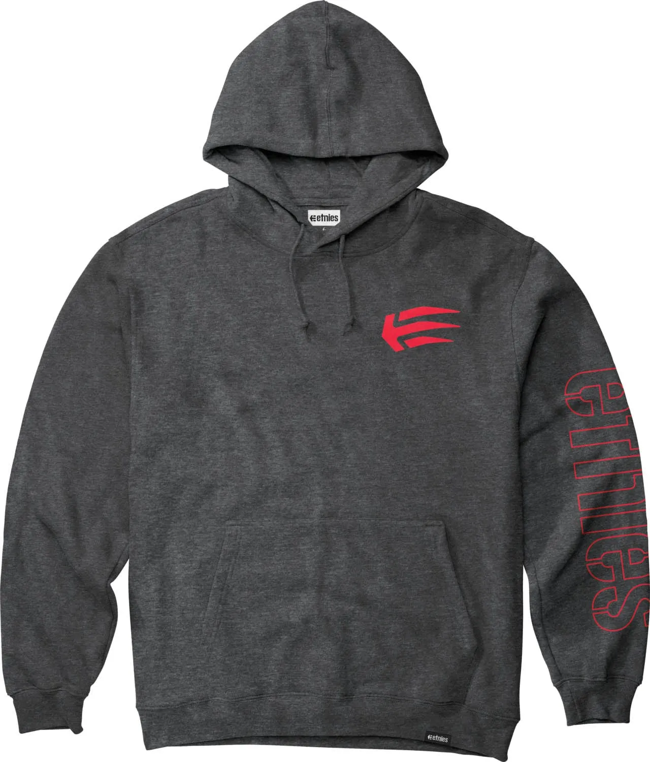 JOSLIN HOODIE - GREY / RED