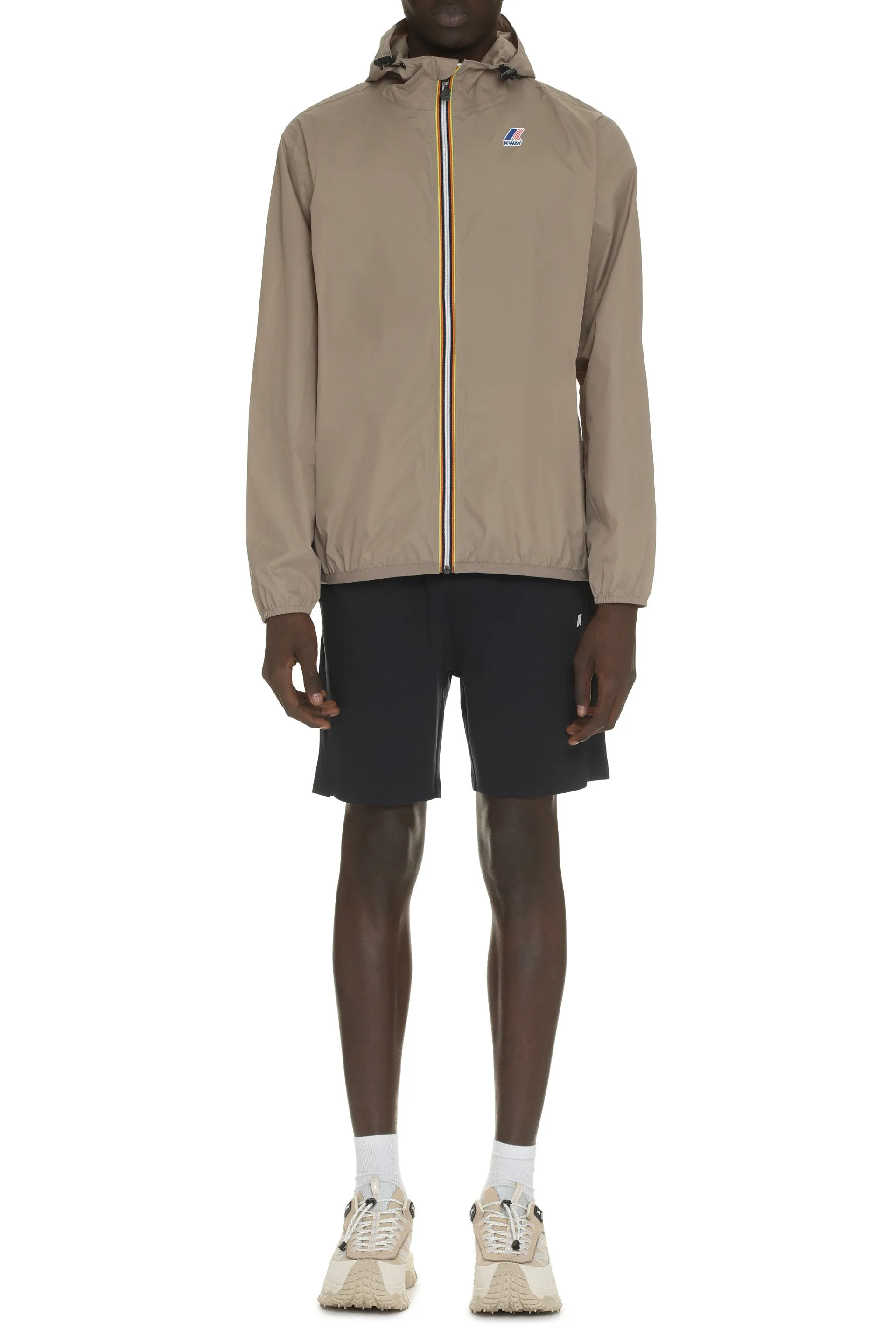 K-Way Giacca Claude in nylon con cappuccio