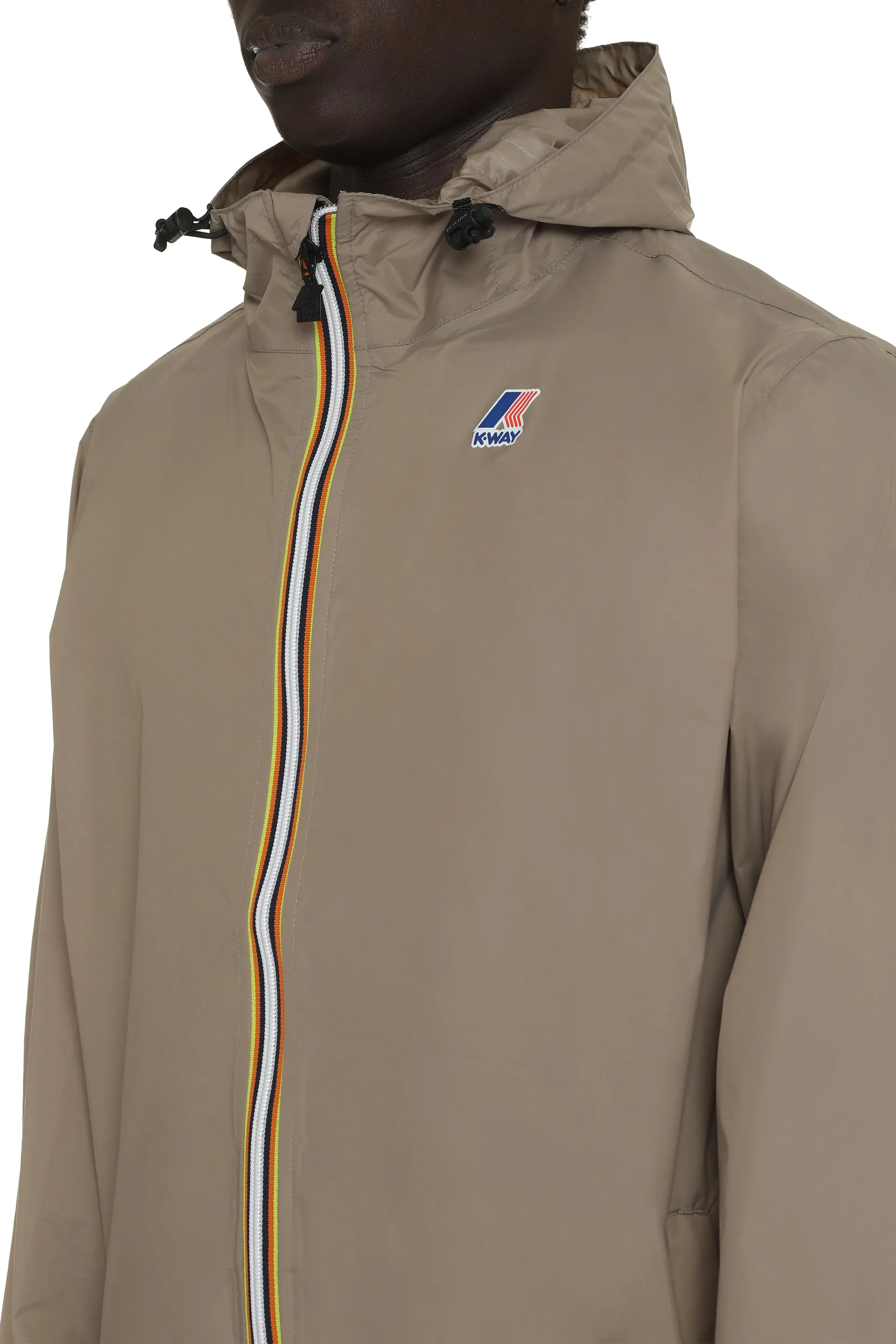 K-Way Giacca Claude in nylon con cappuccio