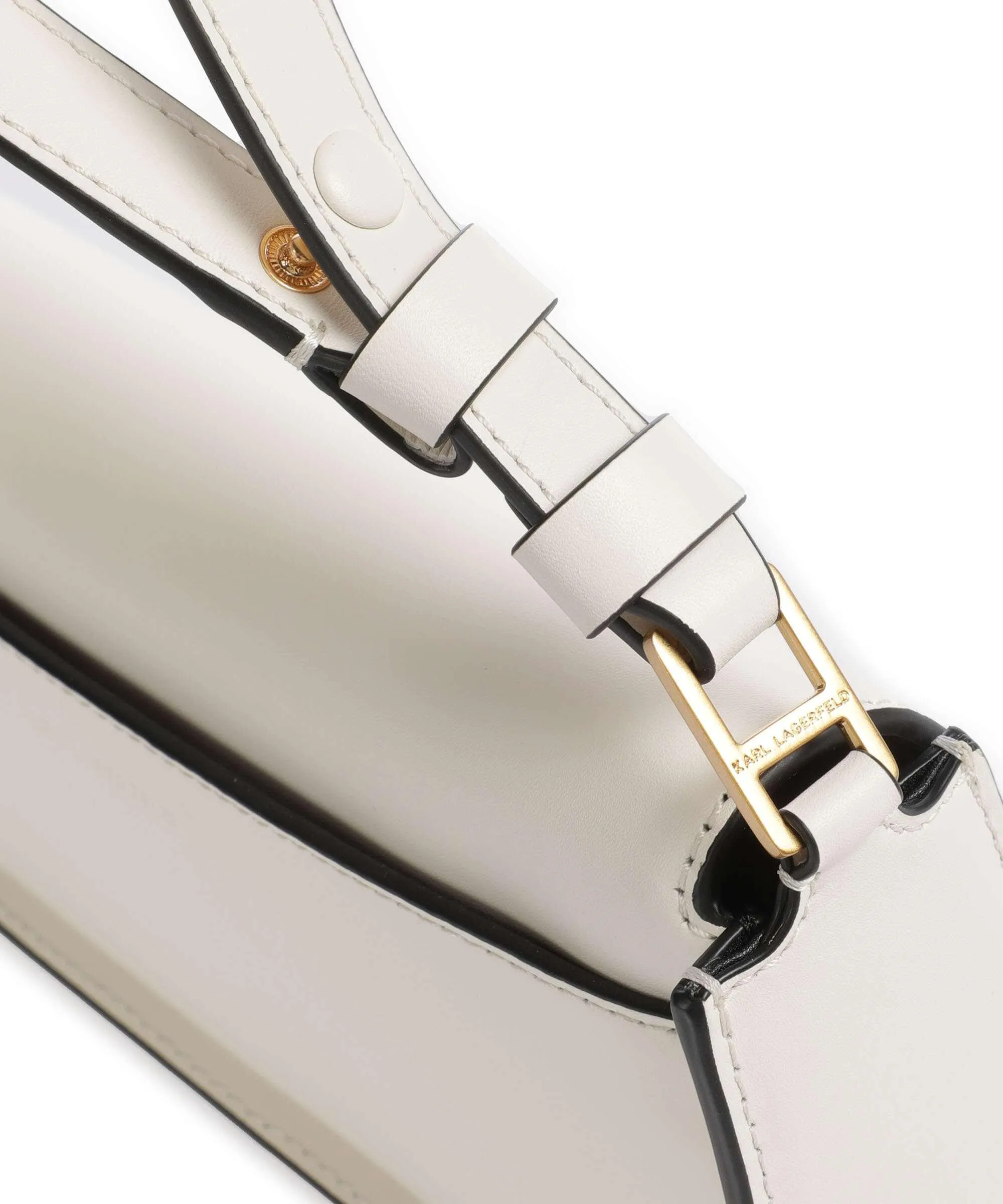  Karl Lagerfeld K/Signature Borsa a tracolla pelle bovina avorio  