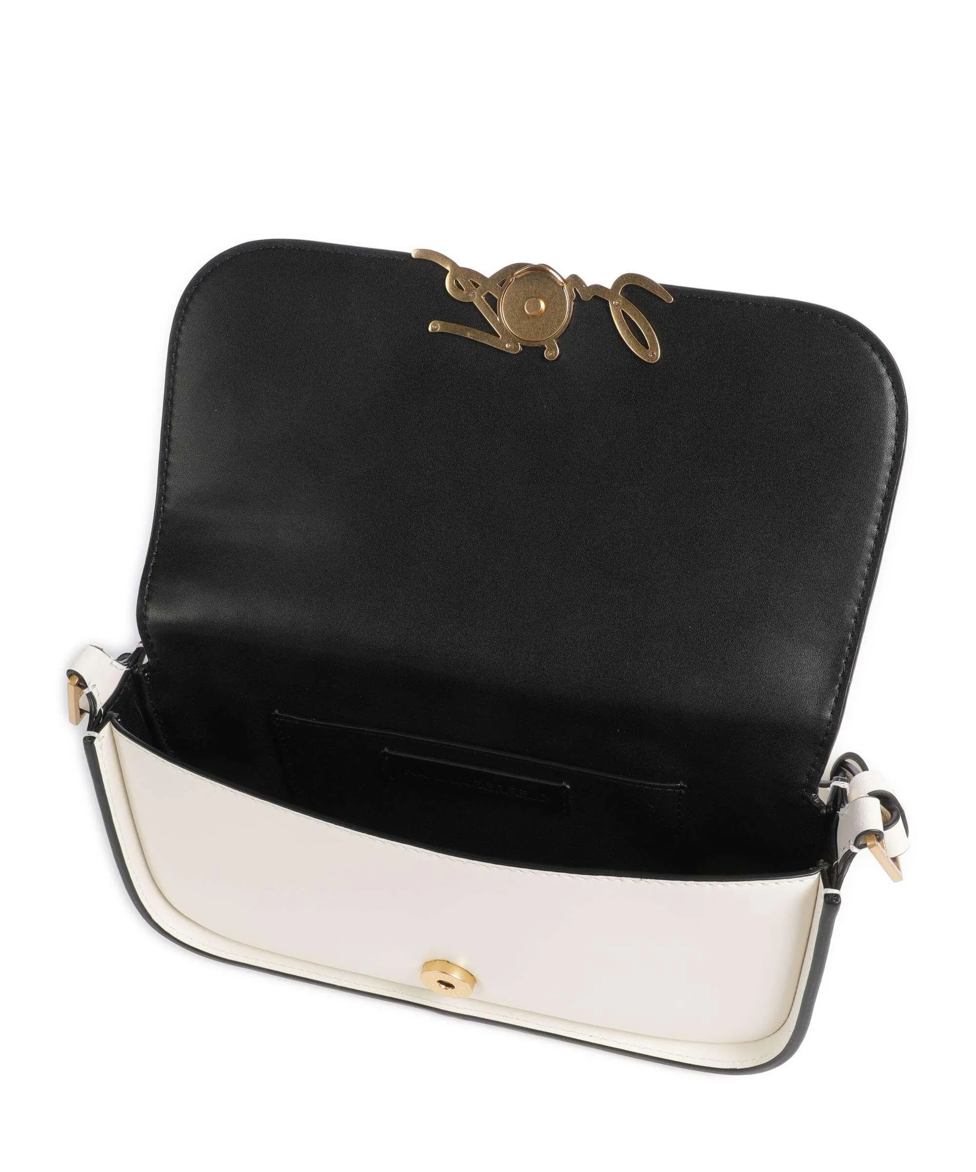  Karl Lagerfeld K/Signature Borsa a tracolla pelle bovina avorio  